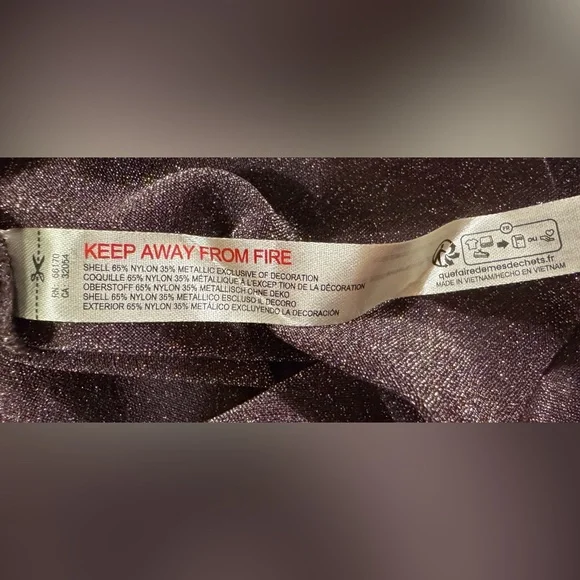 NEW Free People Intimately L Mesh So Well Layering Top Red Wine Metallic NWT - Picture 8 of 11